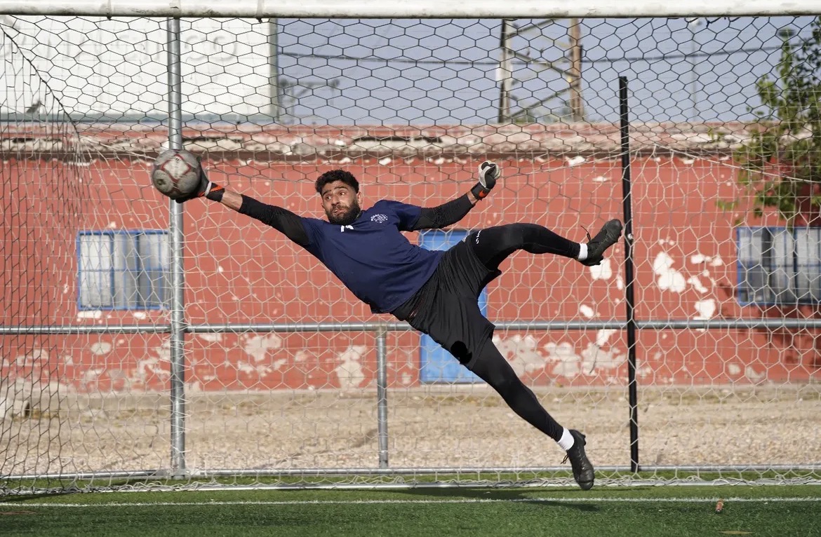 Ali Sahim training with ATG Sports FC
