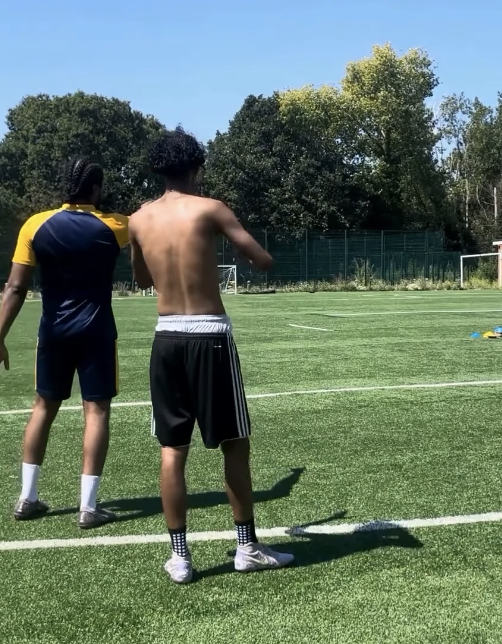 Sahid training with ATG Sports FC